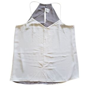 Express Ivory Grey Tank Blouse Medium